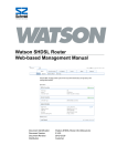 Schmid Watson Technical information