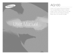Samsung AQ 1O0 User manual
