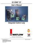 Watlow Electric Integrated Controller  Rev C EZ-ZONE PM User`s manual
