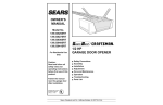 Craftsman 139.53225SRT1 Owner`s manual