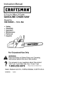 Craftsman 358.350660 Instruction manual