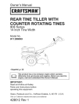 Craftsman 917.299063 Owner`s manual