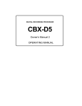 Yamaha CBX-D5 Owner`s manual