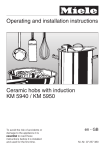 Operating and installation instructions Ceramic hobs with