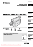 Canon MV830 Instruction manual