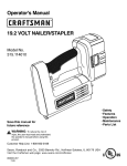 Craftsman 315.114010 Operator`s manual