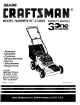 Craftsman 917.372850 Owner`s manual