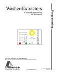 Programming for Washer-Extractors Cabinet Freestanding WE