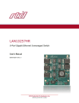 rtd LAN17255HR User`s manual
