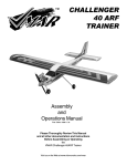 Vmar Challenger 40ARF Trainer Instruction manual