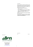 allen 446 Hovertrim Operating instructions