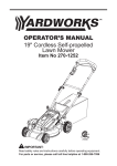 Menards HONGK001 Operator`s manual