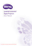 BenQ DX818ST User manual