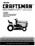 Craftsman 917.257711 Owner`s manual