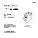 Samsung SCD6550 Operating instructions