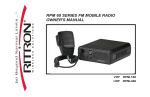 Ritron Patriot RPM-460 Owner`s manual