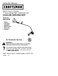 Craftsman 358.745530 Instruction manual