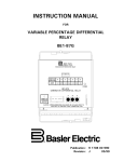 Basler BE1-87G Specifications