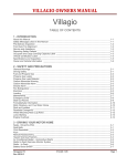 Renegade Villagio Specifications