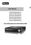 Mustek POWERMUST 864S NETGUARD User manual