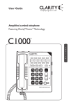 Clarity C1000 User guide