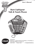 VTech Buzz Lightyear Talk & Teach Phone User`s manual