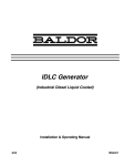 Baldor Premier 'K' Owner`s manual