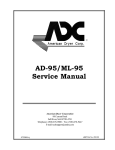 American Dryer Corp. Dyer AD-26 Service manual