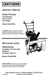 Craftsman 536.887994 Operator`s manual