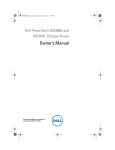 Dell PowerVault MD3600i Owner`s manual