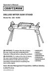 Craftsman 320.16490 Operator`s manual