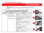 Efco 152 Troubleshooting guide