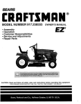 Craftsman EZ3 917.258555 Owner`s manual