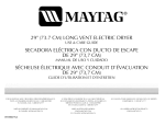 Maytag W10088776A Use & care guide
