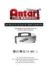 Antari M-1 User manual