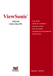 ViewSonic VPC191 VS13727 User guide