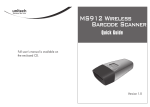 Unitech MS912 User`s manual