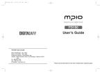 Mpio FD100 User`s guide