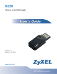 ZyXEL Communications N220 - V1.0 User`s guide
