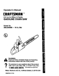 Craftsman 358.350060 Operator`s manual