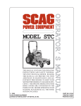 Scag Power Equipment GC-4D Operating instructions