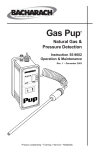 Bacharach Gas Pup Specifications
