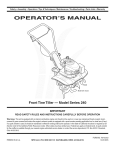 MTD 21A-241E729 Operator`s manual