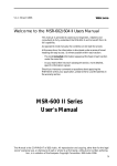 BSS Audio FDS 310 User`s manual