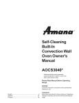 Amana AKES3060 Specifications