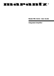 Marantz PM-14mkII User guide