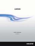 Christie LW555 User manual