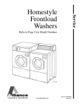 Alliance Laundry Systems FTS80A*H Service manual