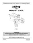 MTD RM 33 LS Operator`s manual