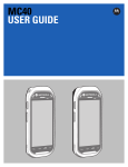 Motorola MC40 User guide